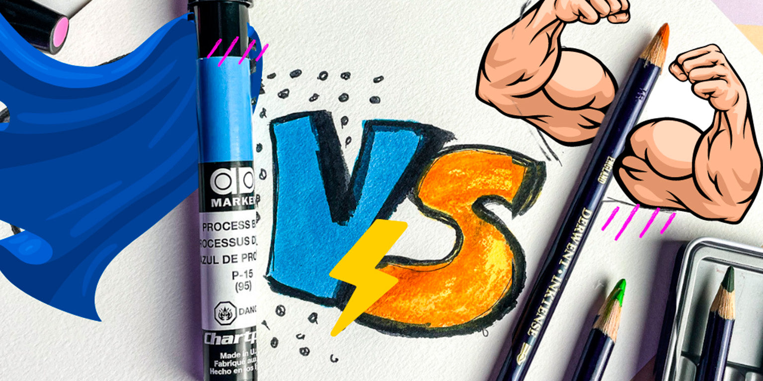 Rotuladores AD Markers vs. lápices Inktense: Cómo sacarles el mejor provecho para tus ilustraciones