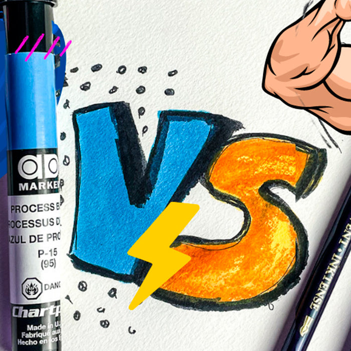 Rotuladores AD Markers vs. lápices Inktense: Cómo sacarles el mejor provecho para tus ilustraciones