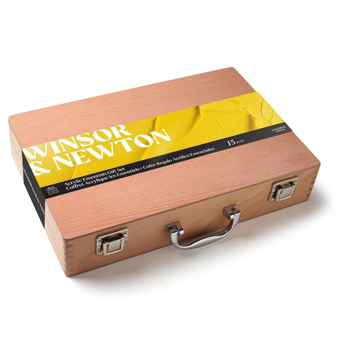 Winsor & Newton caja madera Acrílicos Galería 8x60ml