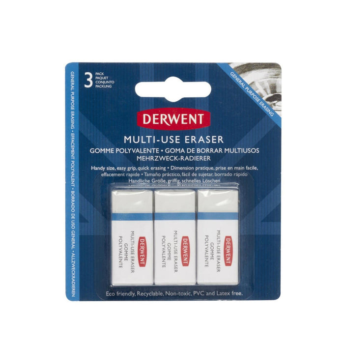 Derwent - Goma Multi-Use Eraser 3 unidades