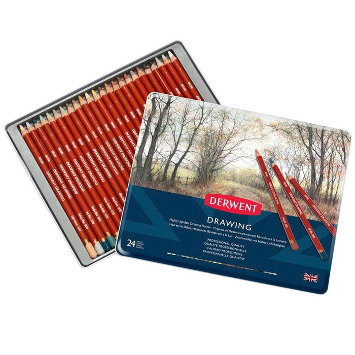 Derwent - Caja Drawing Pencils 24 unidades