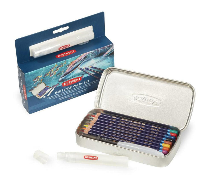Set 8 lápices de color Inktense + accesorios - Derwent