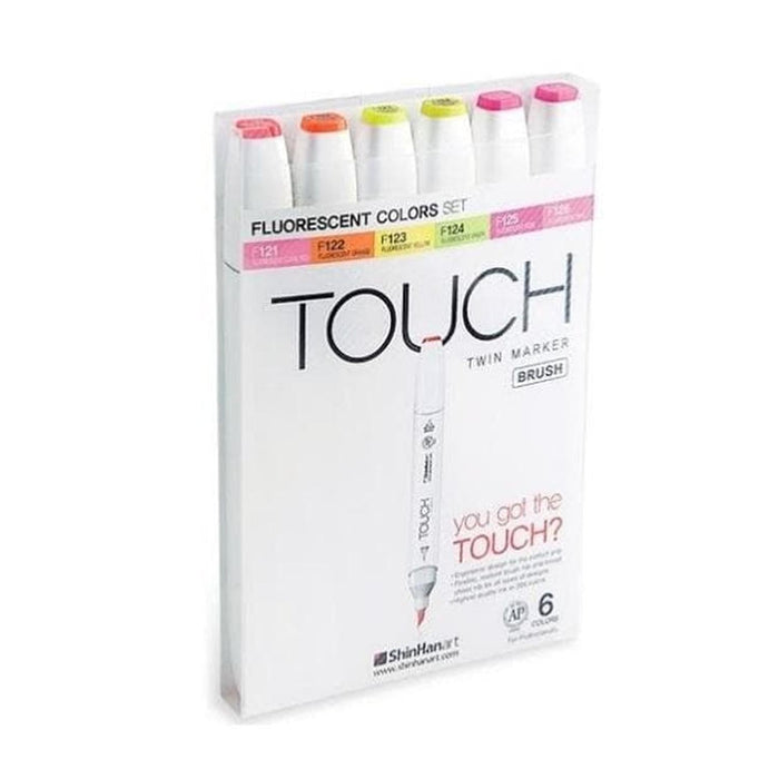 Set con 6 Rotuladores Fluor TOUCH Twin Brush