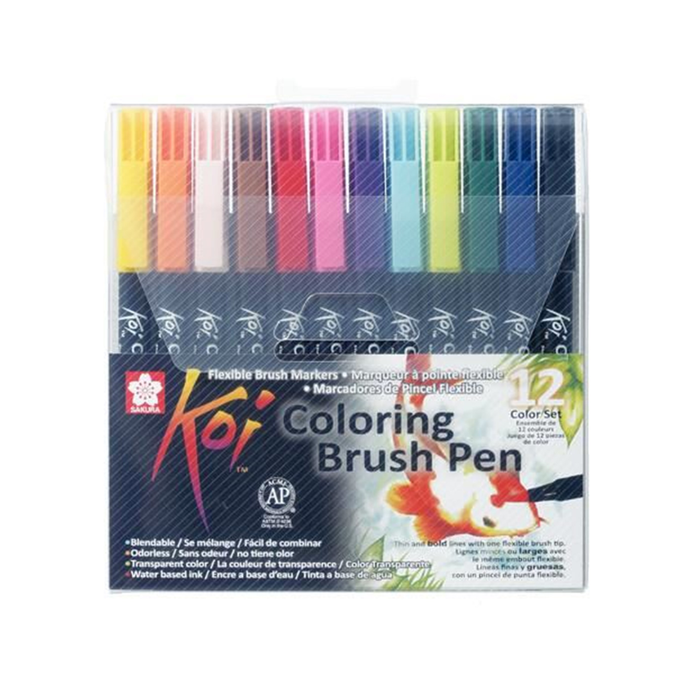 SAKURA - Koi Colouring Brush Pen 12 Unidades