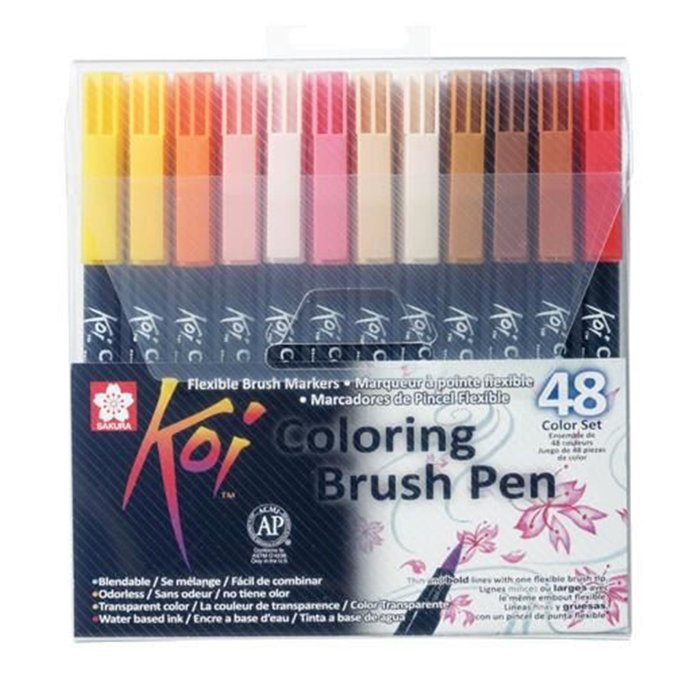 SAKURA - Koi Colouring Brush Pen 48 Unidades