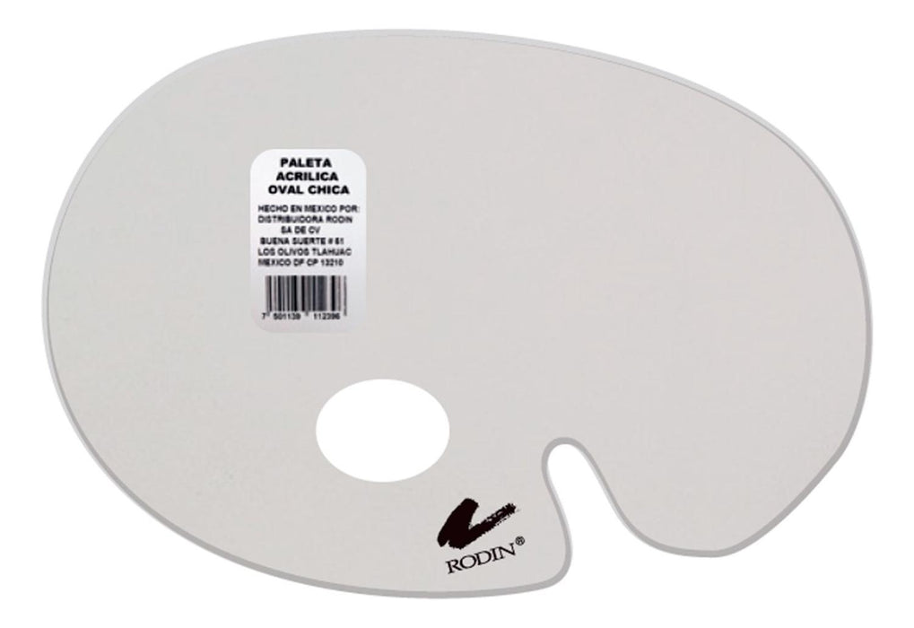 PALETA ACRILICA TRANS. OVAL #4