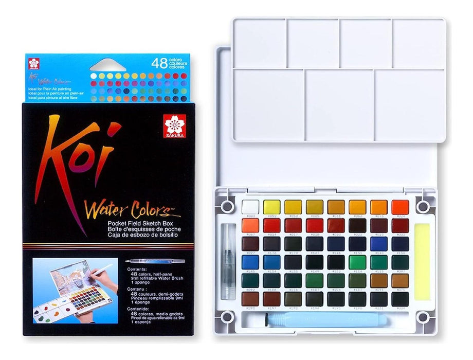 SAKURA - Koi Water Colors Sketch Box 48 Colores