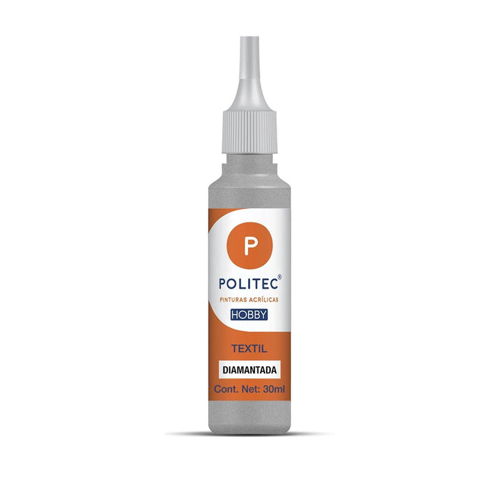 PINT.TEXTIL DIAMANTADA #901 30ml. PLATA