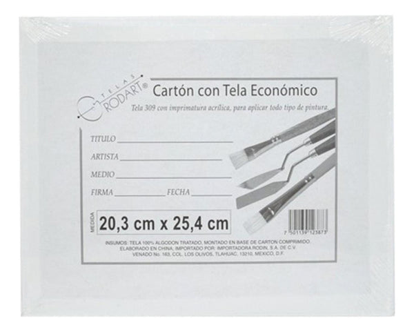 Tablilla entelada algodón Rodart 30x40cm