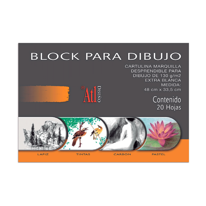 BLOCK P/DIBUJO 48 X 33.5 C/20 HJS MEDIAN