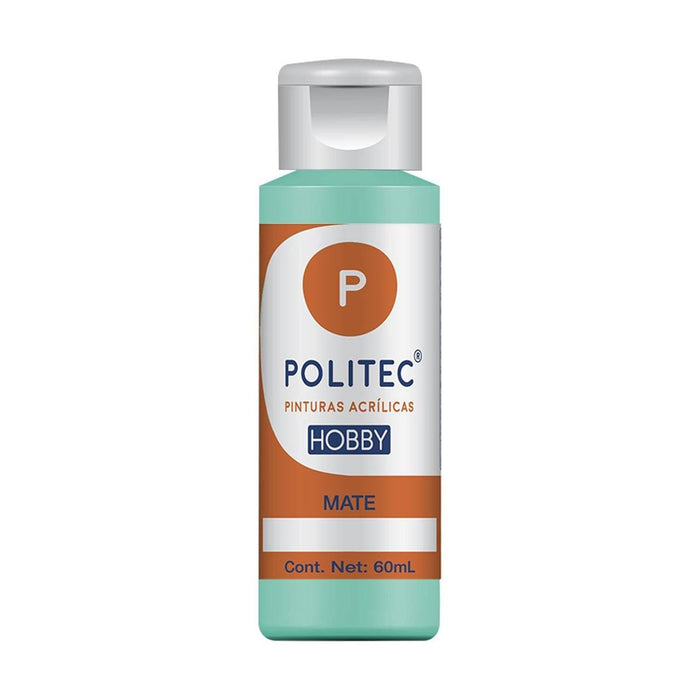 ACRILICO POLITEC HOBBY MATE VERDE PALIDO #333 60 ML