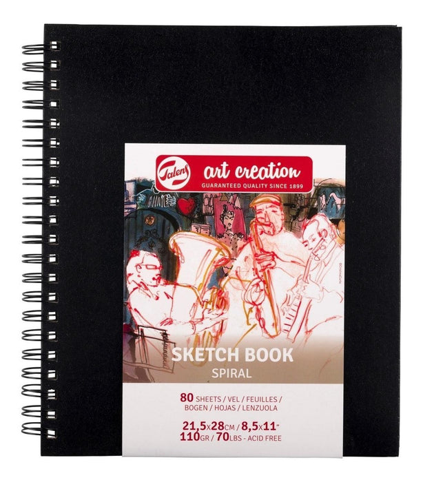 Sketchbook Talens 21.5x28 espiral 80 hojas 110gr