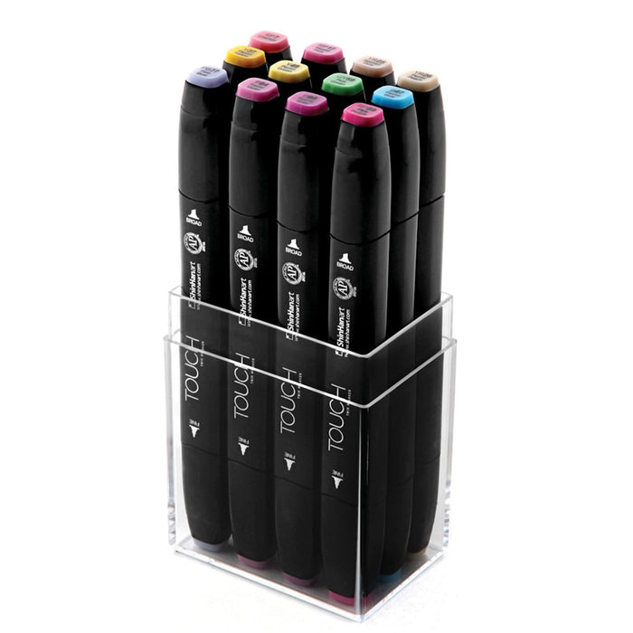 Set 12 rotuladores TWIN TOUCH Tonos pastel