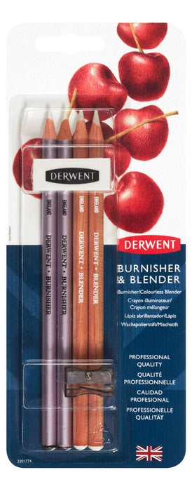 Derwent - Set Blender y Burnisher 4 Unidades