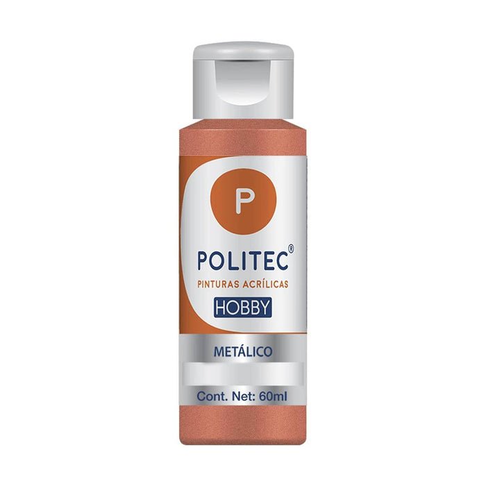 ACRILICO POLITEC HOBBY METALICO BRONCE #702 60 ML