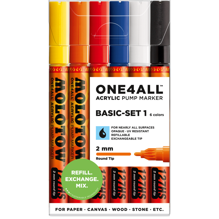 Molotow - ONE4ALL 127HS BASIC SET 1 2MM