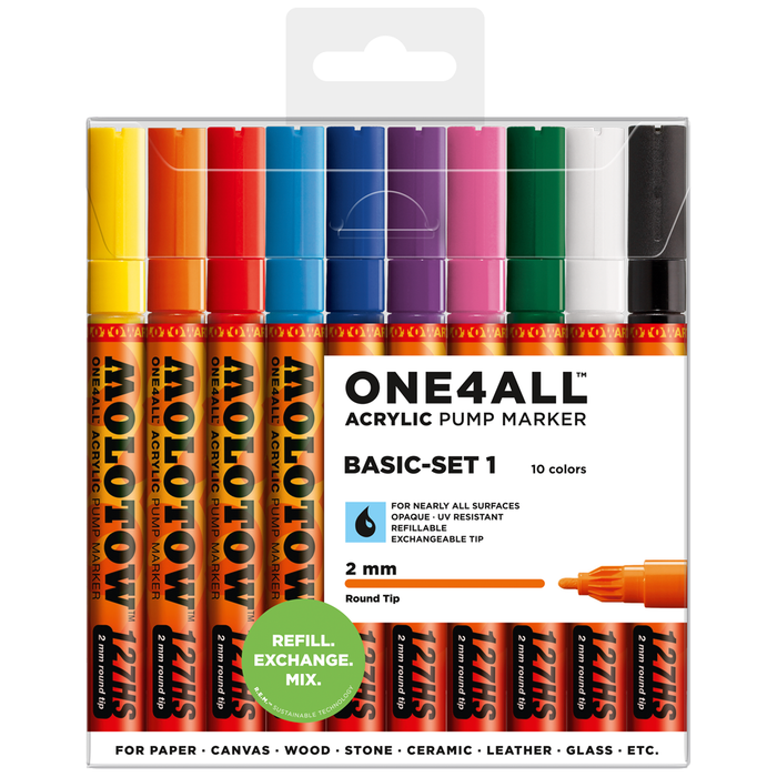 Molotow - ONE4ALL 127HS SET 1 BASIC 2MM