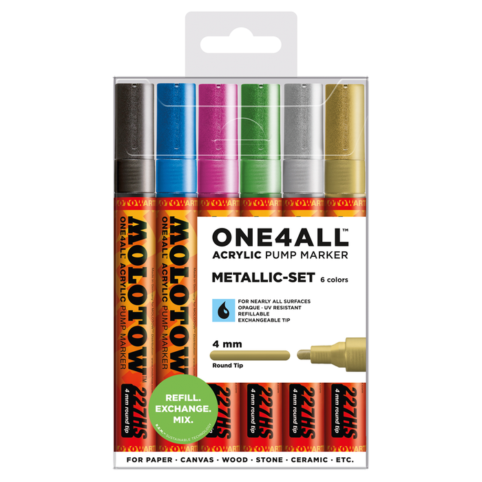 Molotow - ONE4ALL 227HS SET METALLIC 4MM