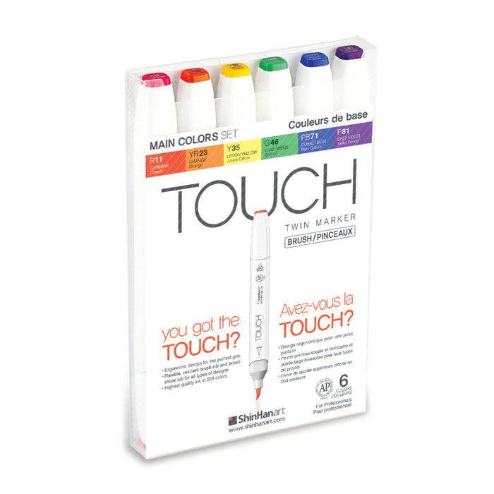 Set básicos con 6 rotuladores TOUCH Twin Brush