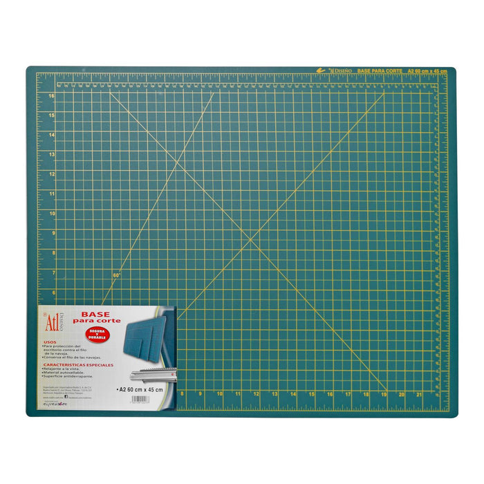 Tabla de corte de 60x45 cm verde