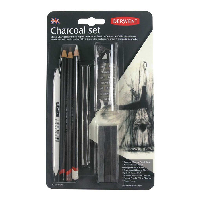 Derwent - Set Charcoal 8 Unidades
