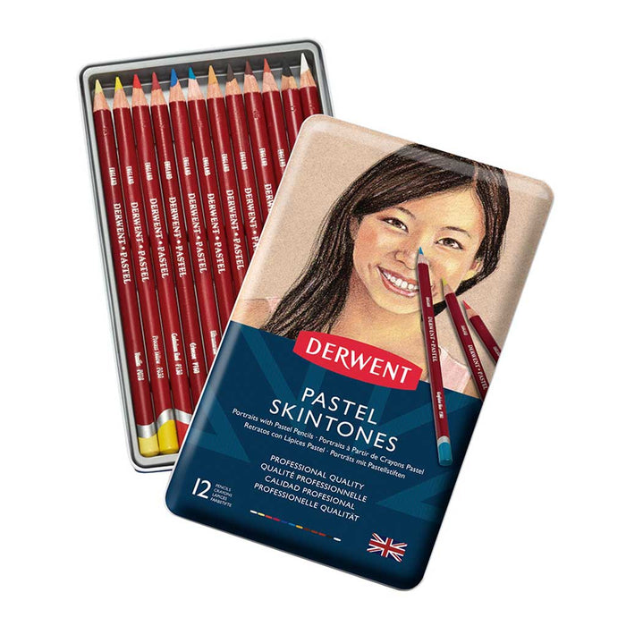Derwent - Caja Pastel Portrait Pencil 12 unidades