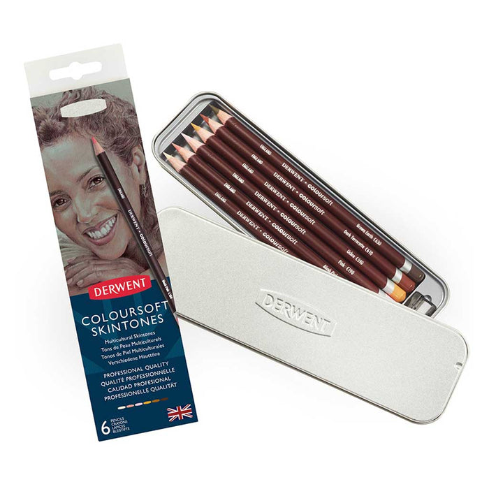 Derwent - Coloursoft Portrait Pencils 6 Unidades
