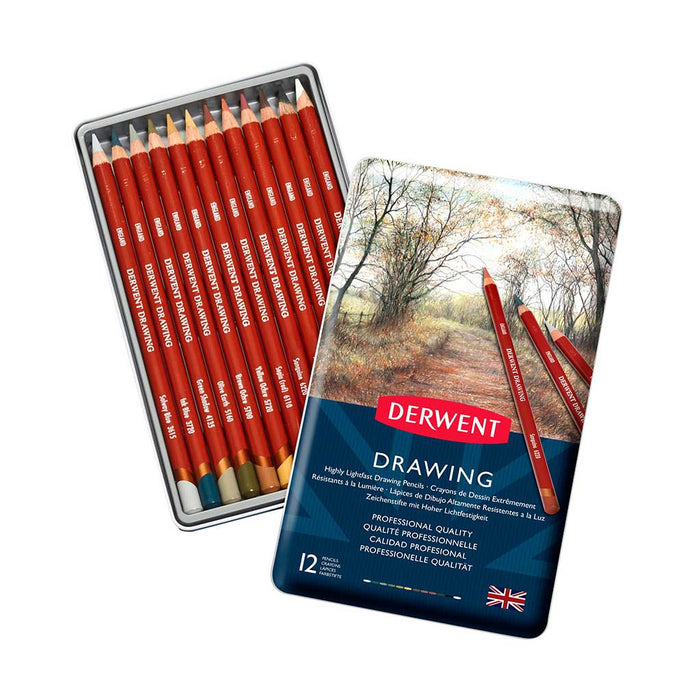 Derwent - Caja Drawing Pencils 12 Unidades