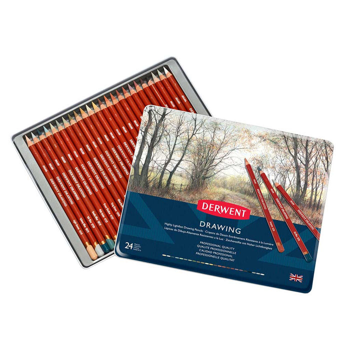 Derwent - Caja Drawing Pencils 24 unidades