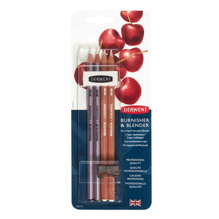 Derwent - Set Blender y Burnisher 4 Unidades