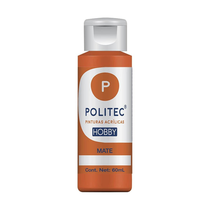 ACRILICO POLITEC HOBBY MATE NARANJA #308 60 ML