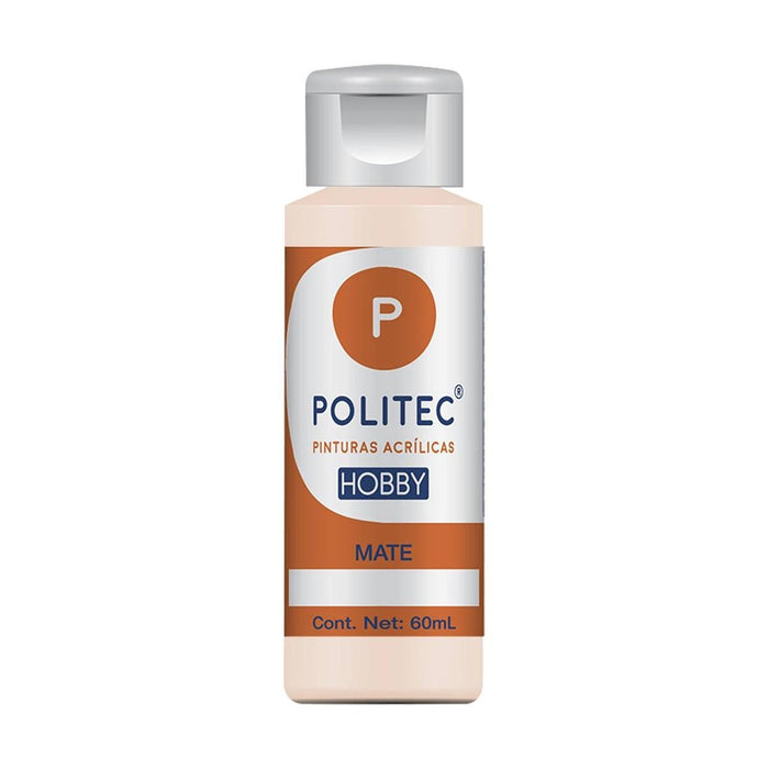 ACRILICO POLITEC HOBBY MATE AMARILLO MEDIO #318 60 ML