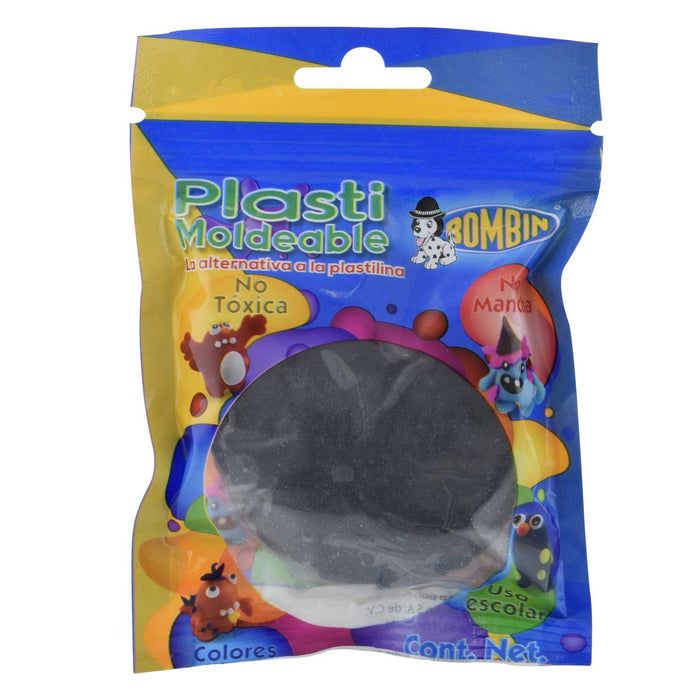 PLASTI MOLDEABLE BOMBIN 100 GR NEGRO
