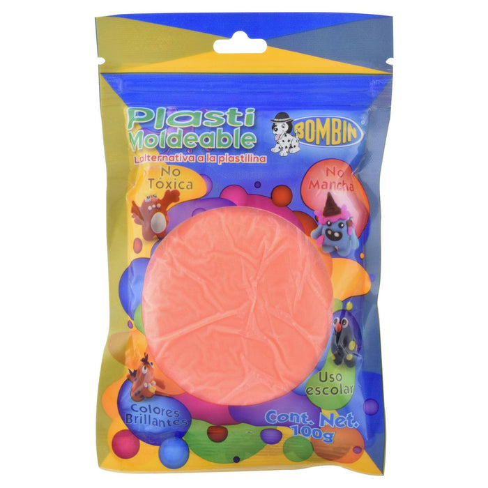 PLASTI MOLDEABLE BOMBIN 100 GR NARANJA