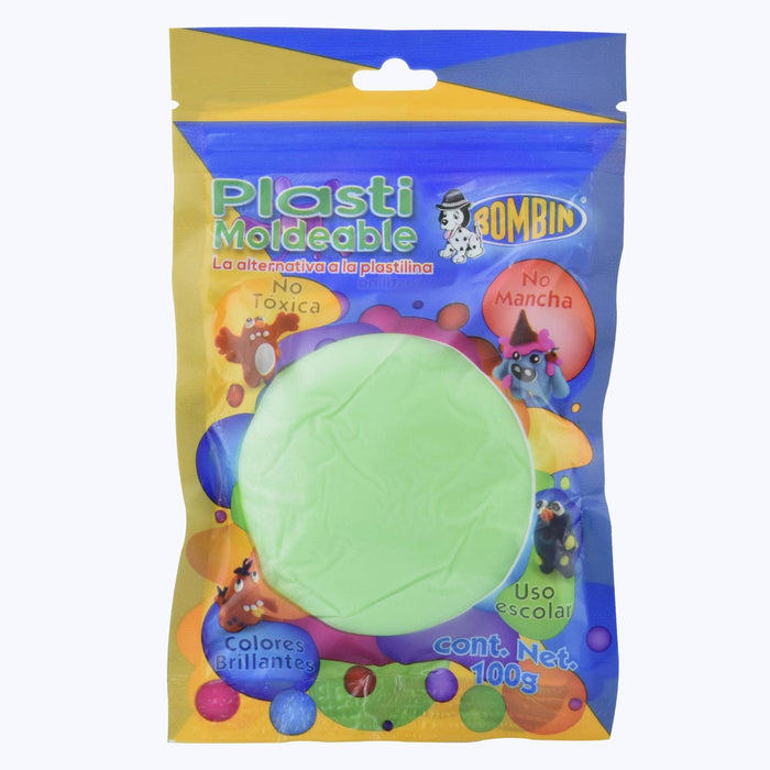 PLASTI MOLDEABLE BOMBIN 100 GR VERDE
