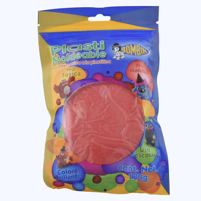 PLASTI MOLDEABLE BOMBIN 100 GR ROJO