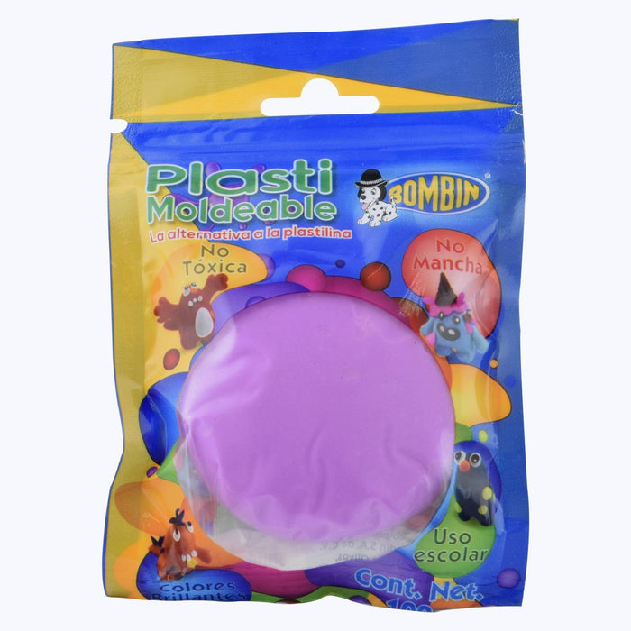 PLASTI MOLDEABLE BOMBIN 100 GR MORADO
