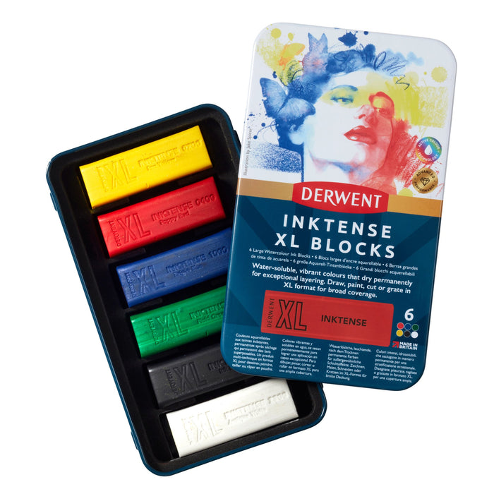 Set de 6 barras de color Inktense XL Blocks - Derwent