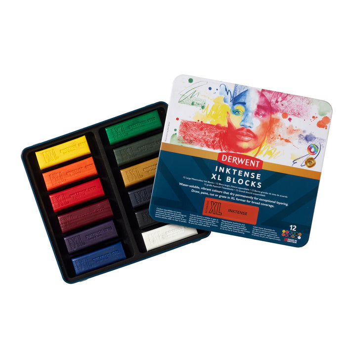 Set de 12 barras de color Inktense XL Blocks - Derwent