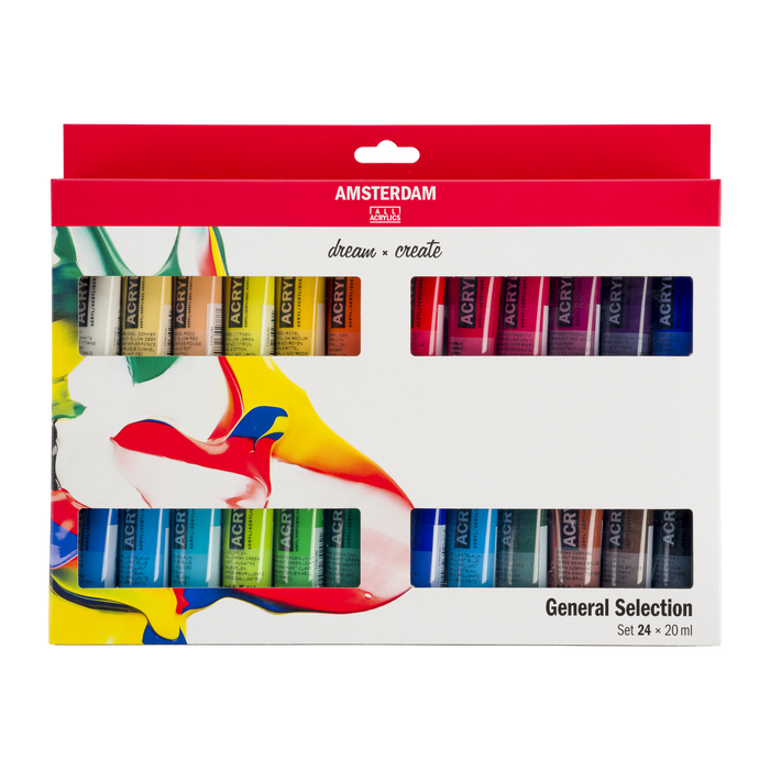 Royal Talens - Amsterdam Set Acrílicos Selección 20ml 24 unidades