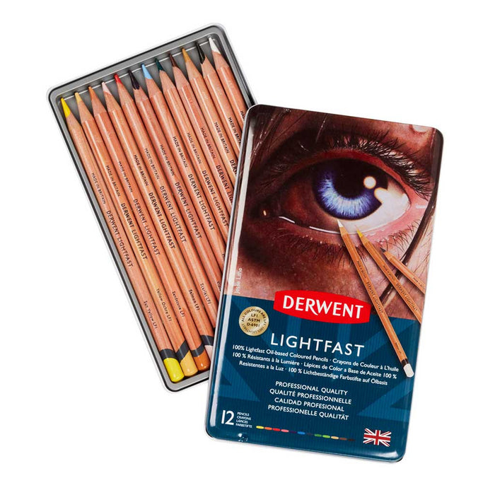 Derwent - Caja Lightfast Base Aceite 12 Unidades