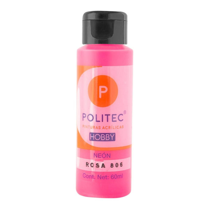 ACRILICO POLITEC HOBBY NEON AZUL #805 60 ML