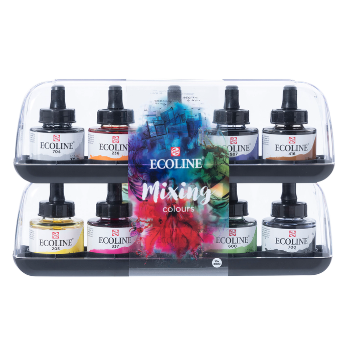 Royal Talens - Ecoline Set recarga acuarela líquida Mezcla 10 recargas 30ml