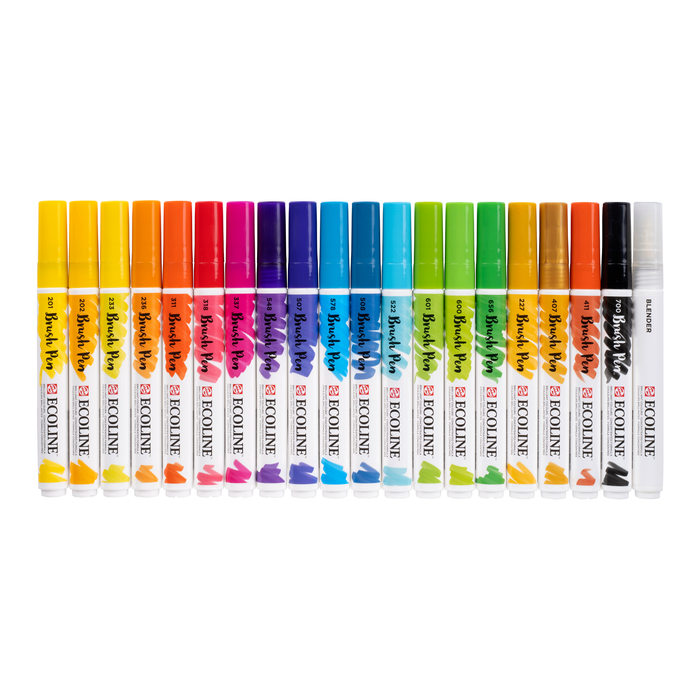 Royal Talens - Set Rotulador Acuarela Ecoline Brush Pen 20 unidades