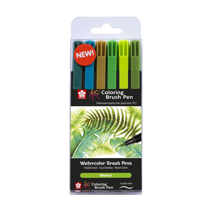 SAKURA - Koi Color Brush Botanical 6 Unidades