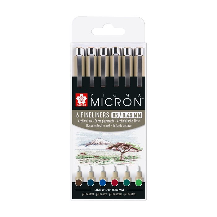 SAKURA - Pigma Micron Set 05 Color Tierra