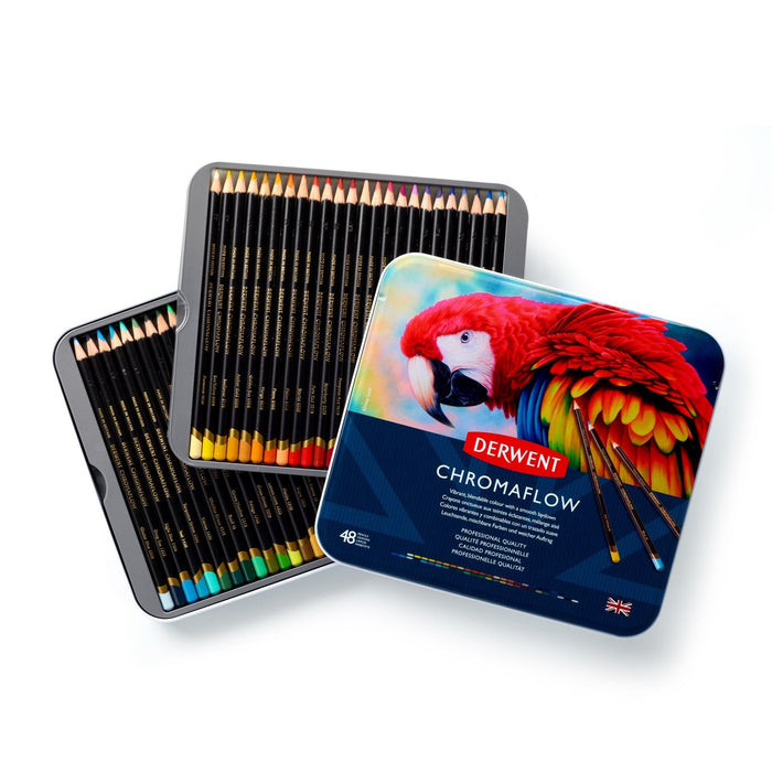 DERWENT - SET LÁPICES CHROMAFLOW BASE CERA 48 UNIDADES