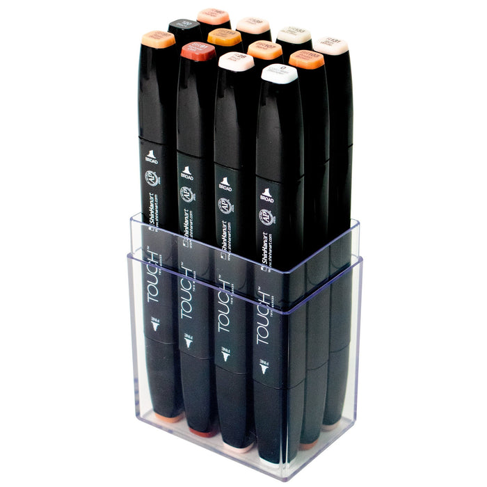 Set 12 rotuladores TWIN TOUCH Tonos piel
