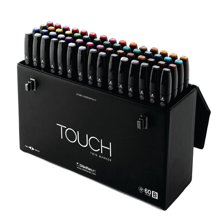 Maletín con 60 rotuladores TWIN TOUCH - SET B