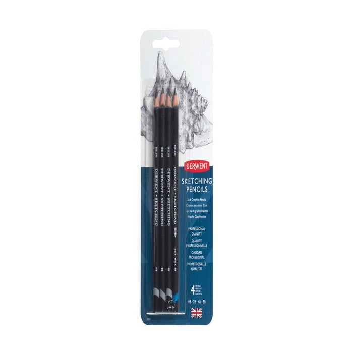 Set de 4 lápices de grafito Sketching - Derwent